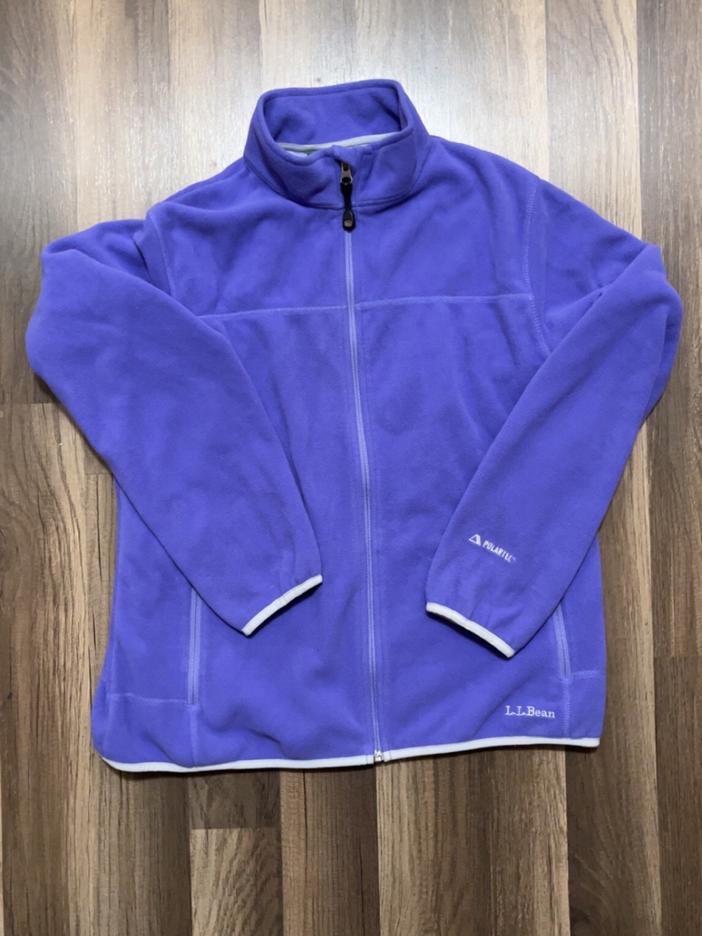 L.L.BEAN Poloartec Women’s Medium Purple Fleece Zip Up Jacket